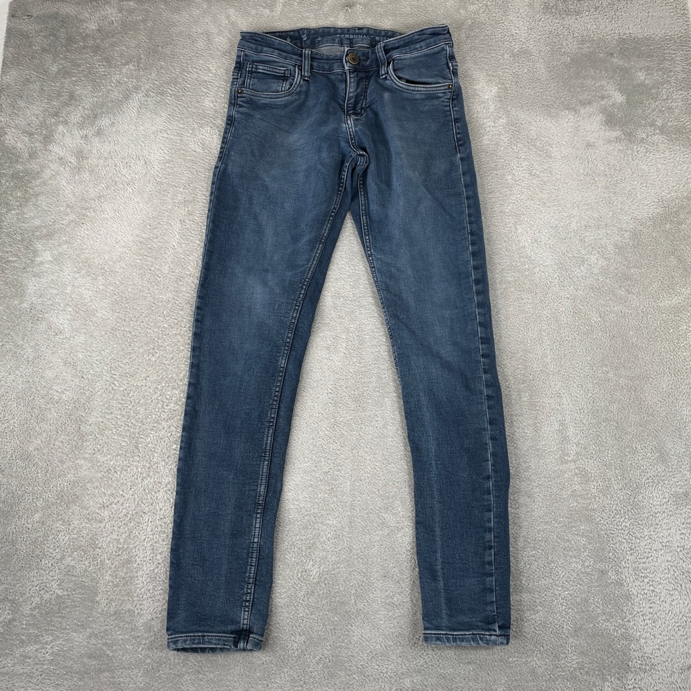 Off-White Virgil Abloh Jeans Mens 30x32 Blue Slim Straight Personal 2020 Italy